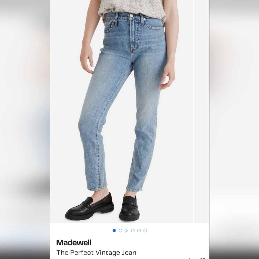 Madewell Perfect Vintage Button-fly jeans